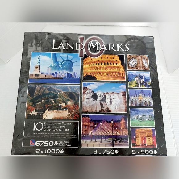 10 Landmarks around‎ the World Puzzles Range from 500 piece to 1000 pieces - Picture 1 of 8
